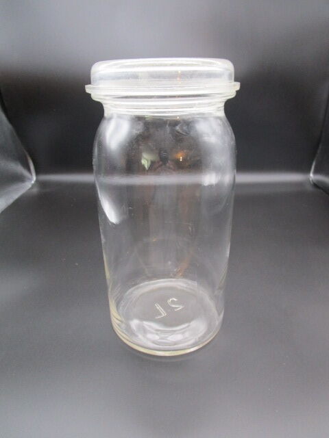 Antique glass jar