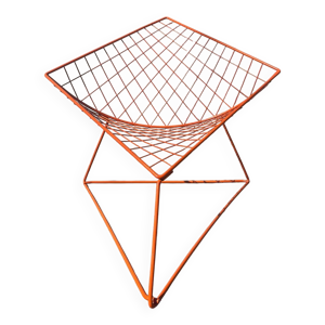 Fauteuil treillis orange