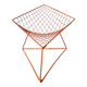 Orange lattice armchair