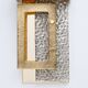 Modern Geometric Murano Glass and Brass Wall Lamp