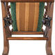 Chaise berçante victorienne antique avec mécanisme à ressort, c. 188