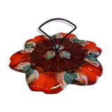 Plateau Vallauris orange & turquoise