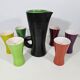 Pitcher and 6 cups model 860 by Pol Chambost in ceramic from around 1950.