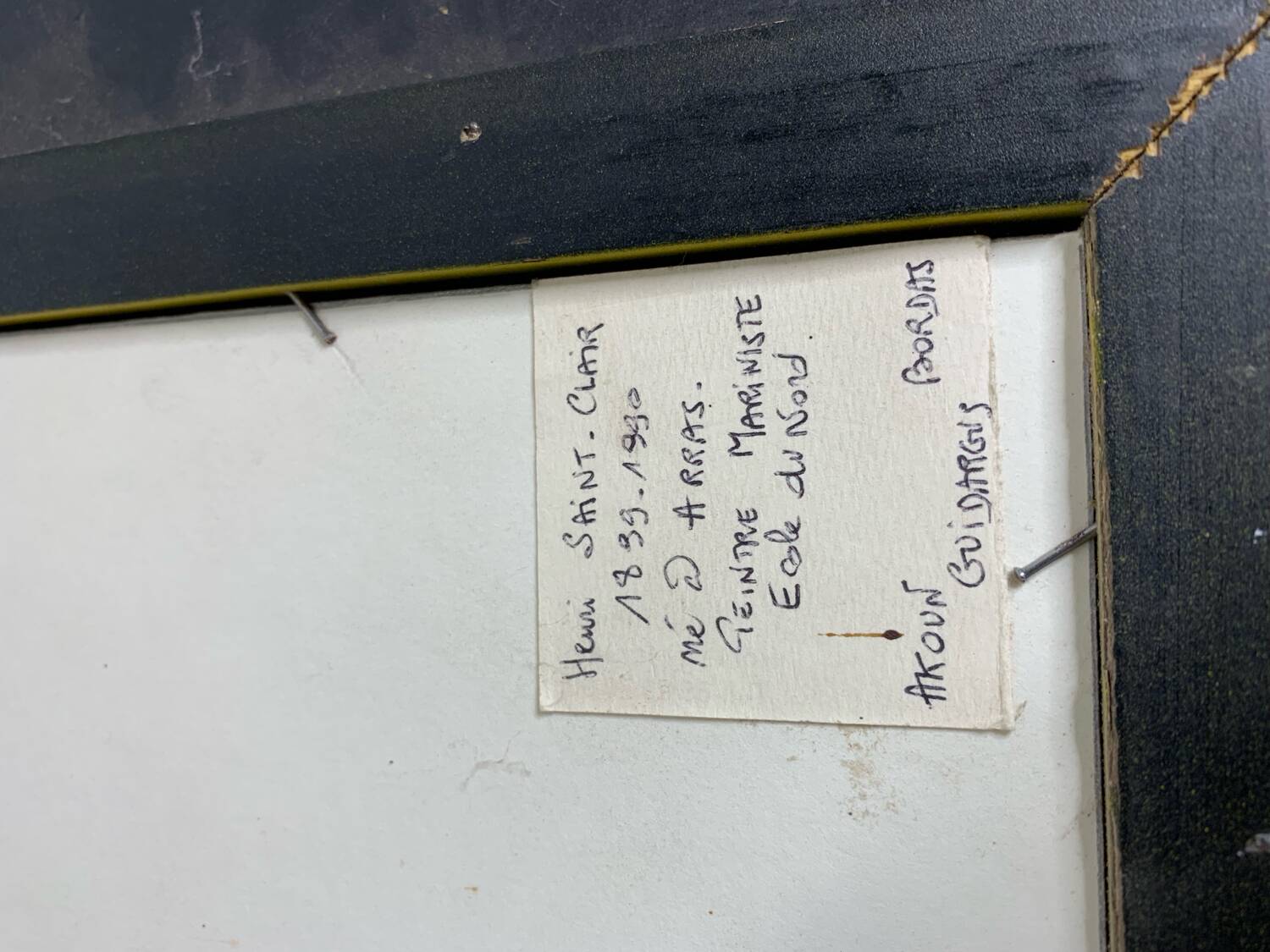 Watercolor painting by Henry Saint-Clair, seascape