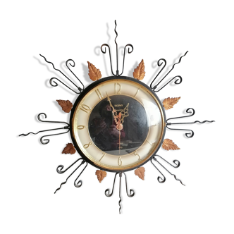 Wrought iron trophy wall hanging in office 1960