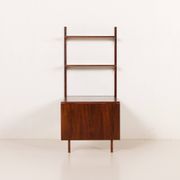 Étagère murale Poul Cadovius avec bureau extensible ou table pour Cado.