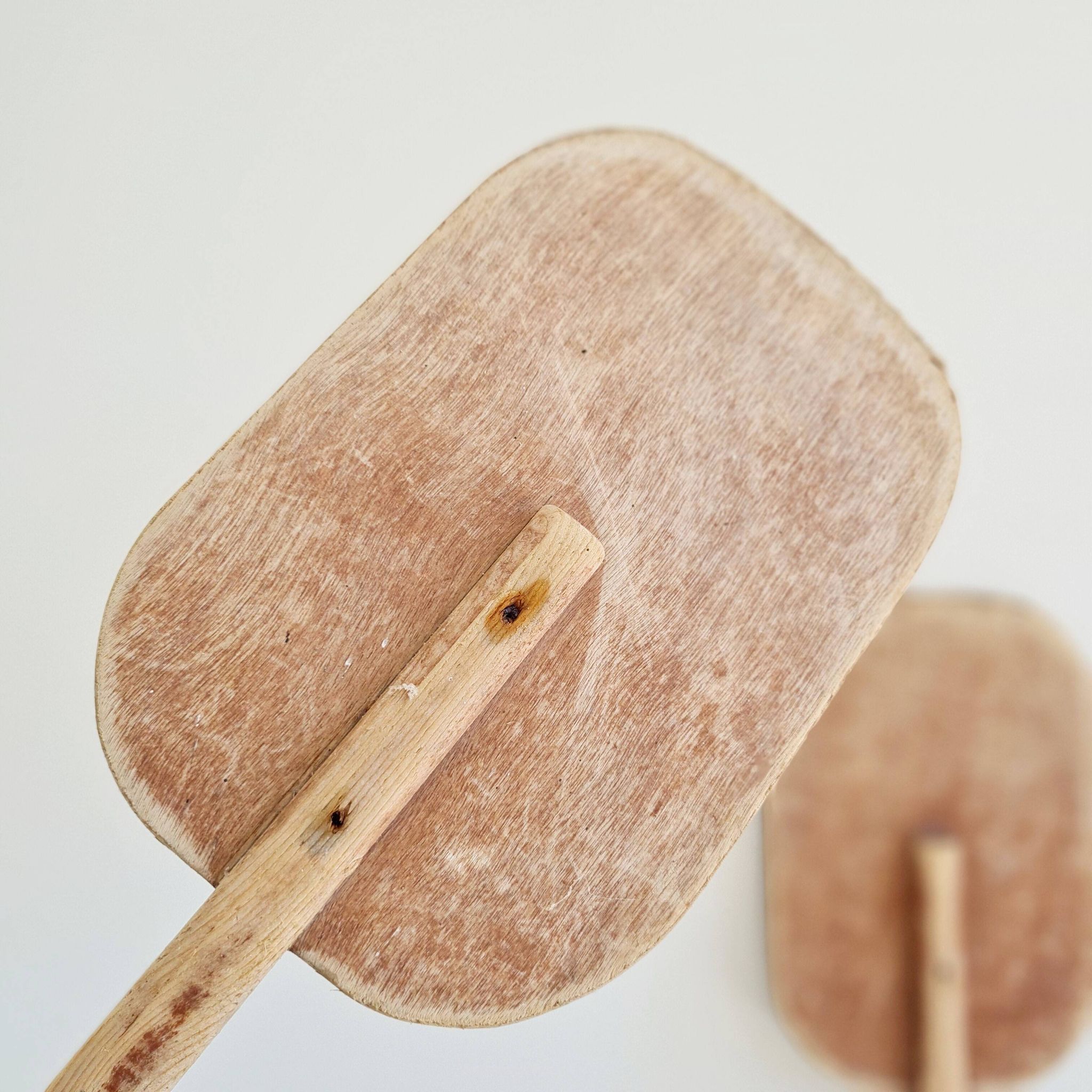 Pair of wooden paddles