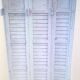 Old wooden louvers shutter