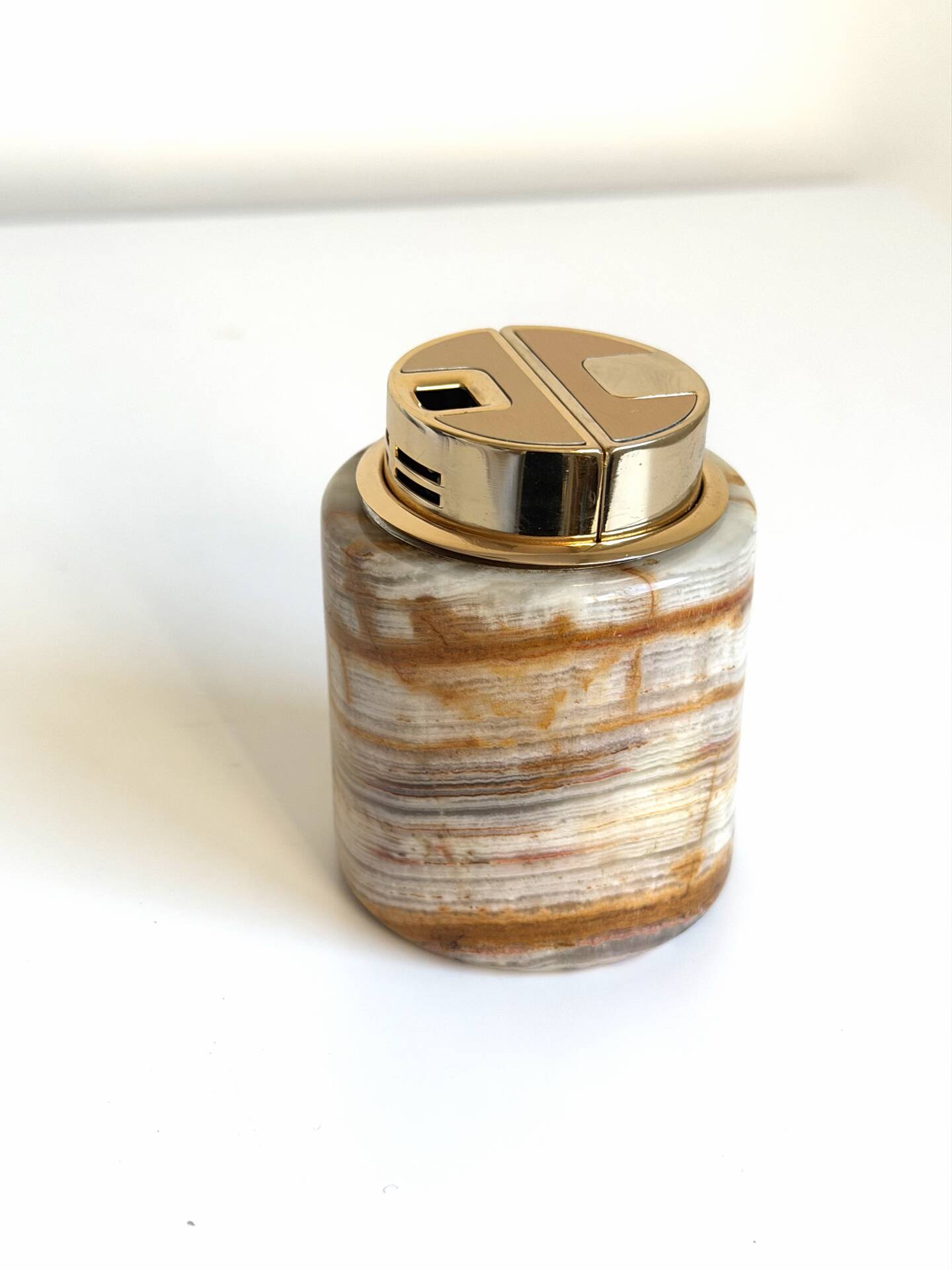 Vintage SAROME Japan Marble Onyx Table Lighter