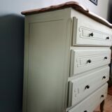 Grey green chest of drawers