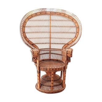 Electric chair in rattan