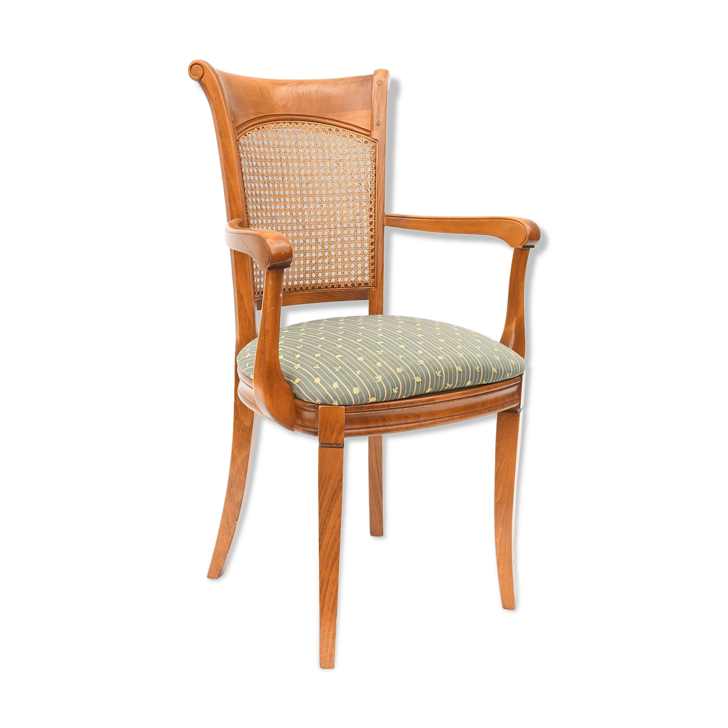 Canne-backed chair