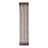 Tapis couloir turkmène, tapis géométrique fait main de Boukhara en ivoire à vendre