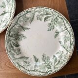 Set of 5 old plates