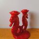 Ceramic seahorse candlestick by Bitossi.