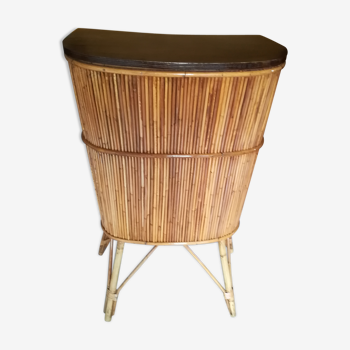 Vintage wicker bar 1960