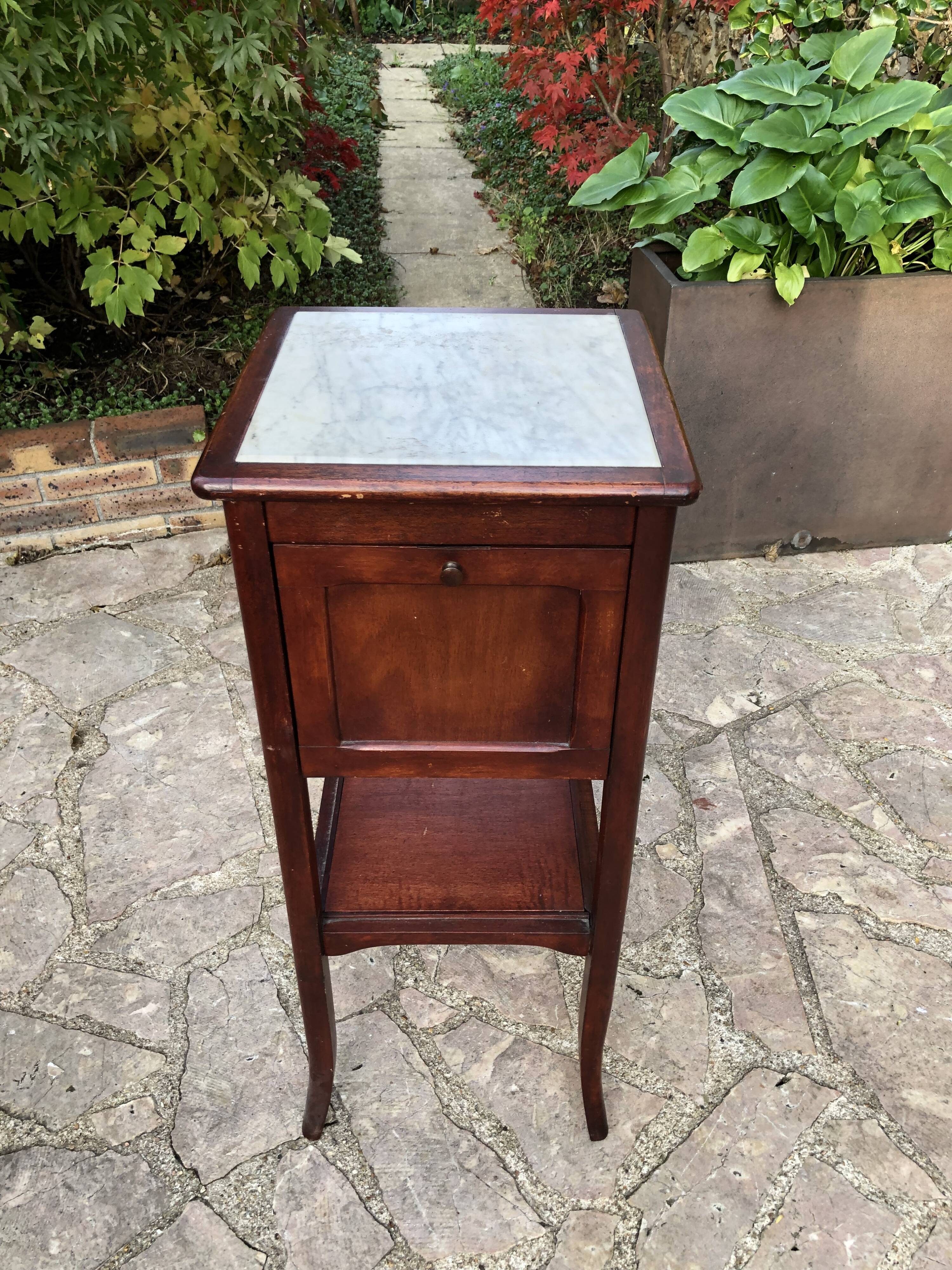 Old bedside marble top