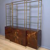 Rare lacquered library attributed to Guy Lefèvre, Maison Jansen – 1970