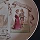Plate themed horoscopes sign of the scorpion Creil and Montereau End 19th