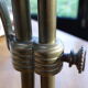 Reglable brass table lamp