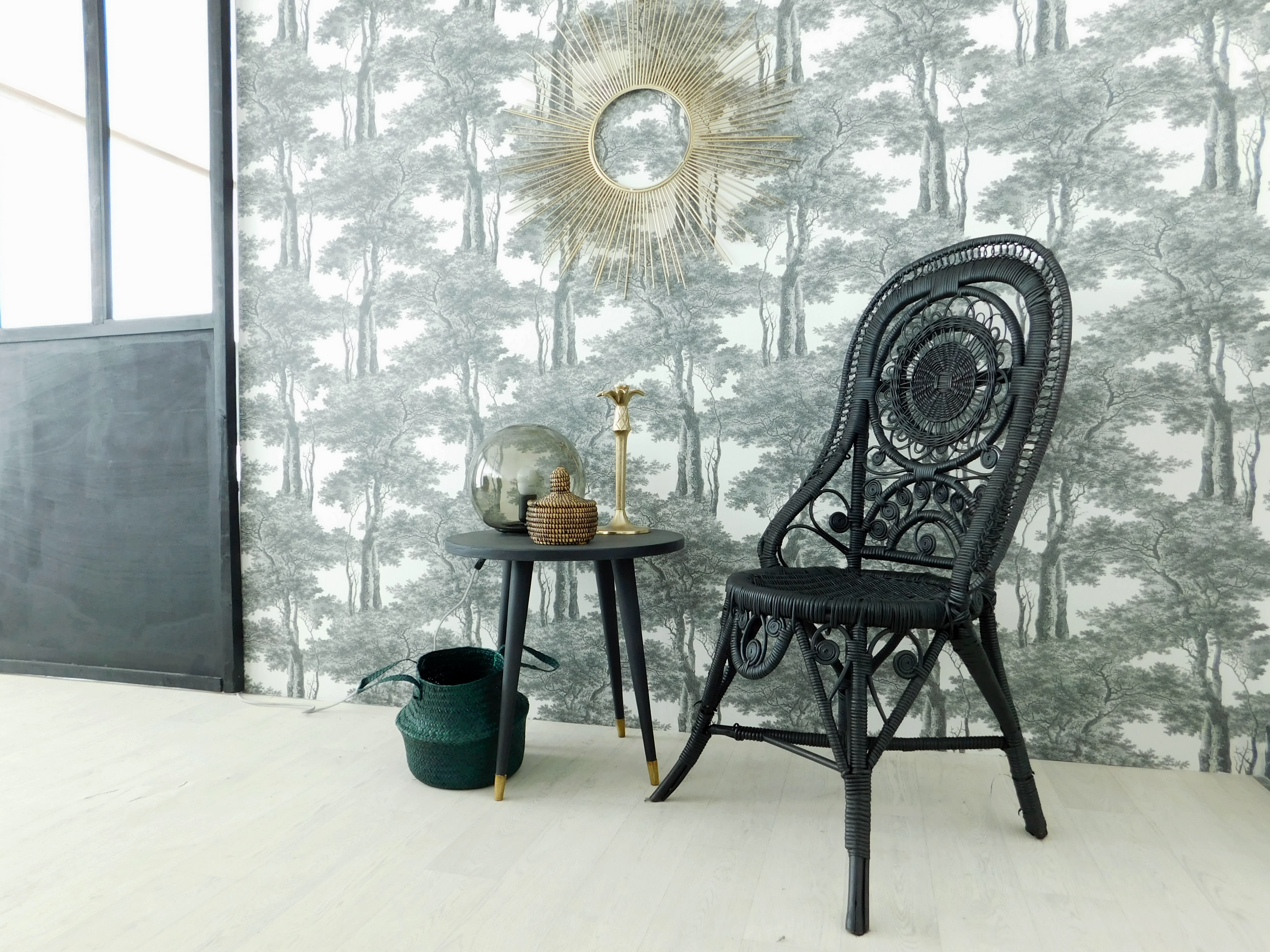 Peacock rattan chair
