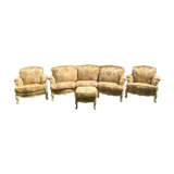 3-seater sofa with Louis XV style armchairs