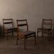 Ensemble de 4 chaises de salle à manger en teck ‘Minett’ de Yngve Ekström pour Troeds, Suède, 1960.