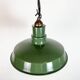 Industrial British Green Enamel Factory Pendant Lamp, 1960s