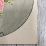 Watercolor with vintage carnations