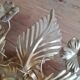 Golden brass flower wall lamp