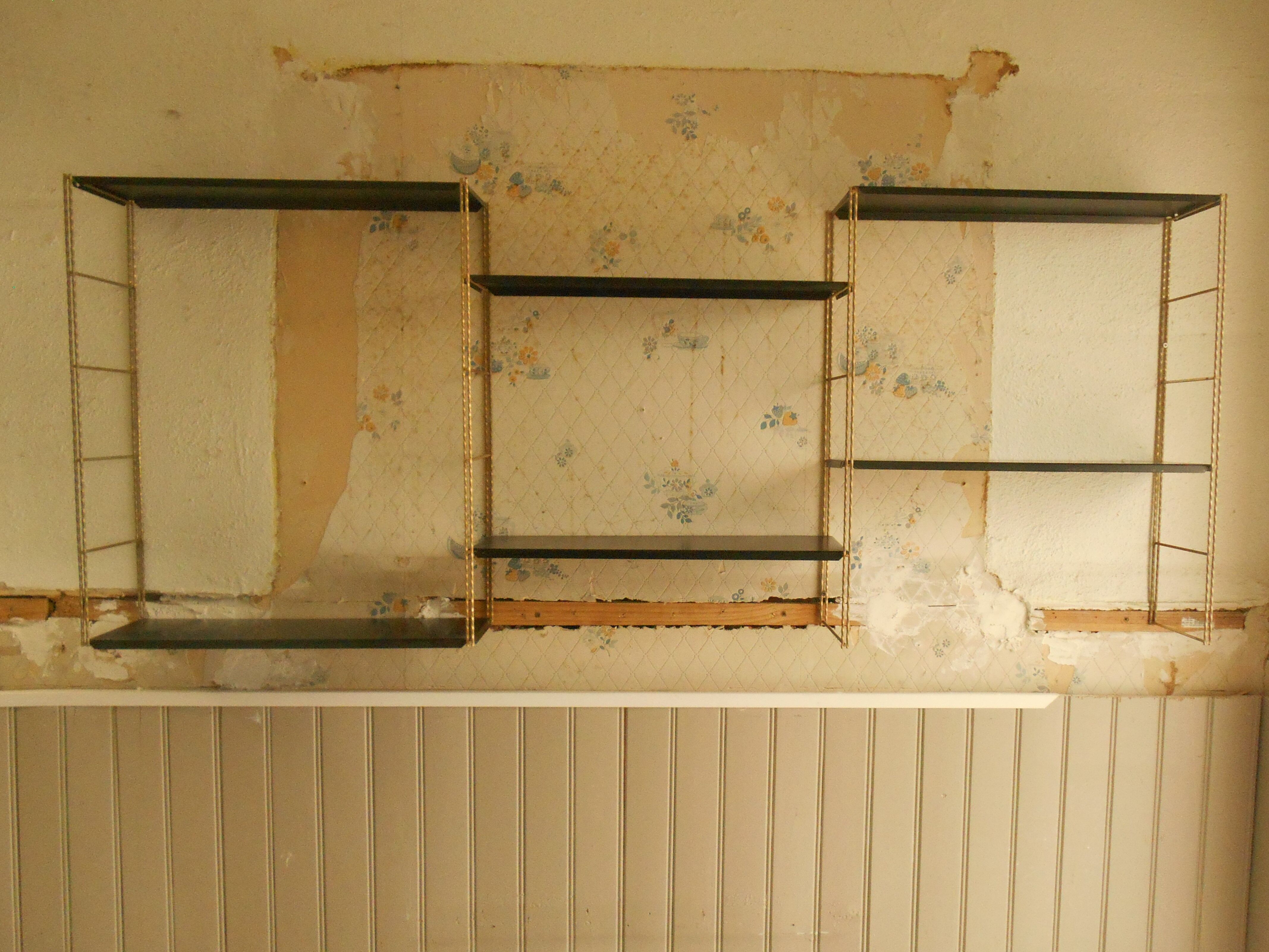 Vintage modular wall shelf