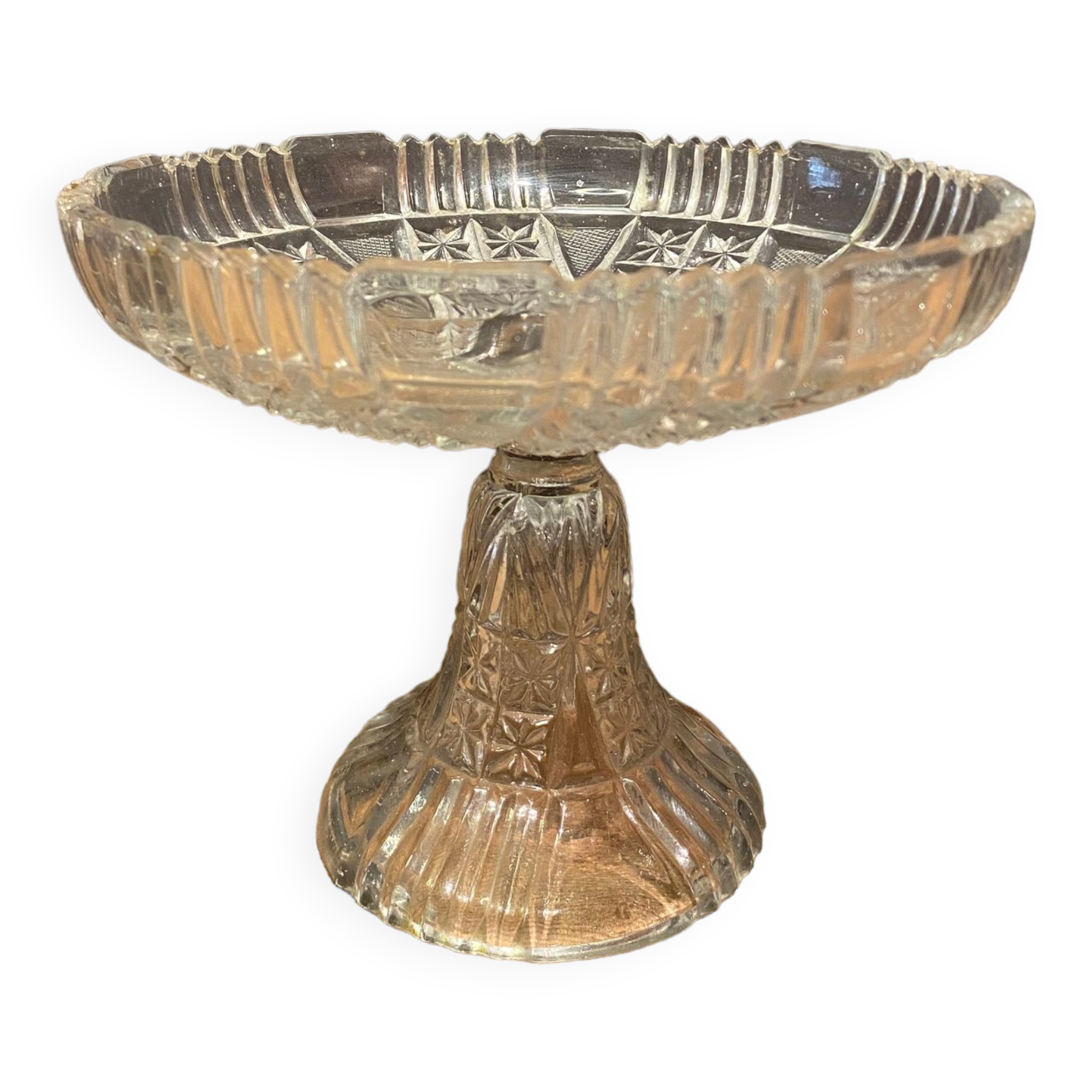 Large crystal cup marked Vallerysthal