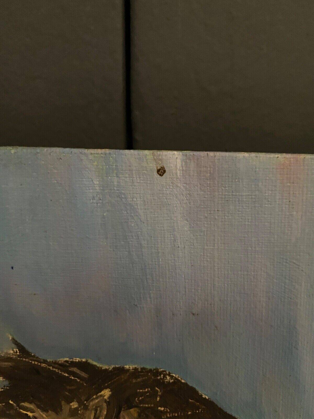 Portrait de femme huile sur isorel XXe