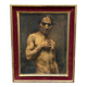 Oil on panel by Alain Beaufreton academic nude male