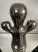 Bougeoir vintage cactus en céramique chromé