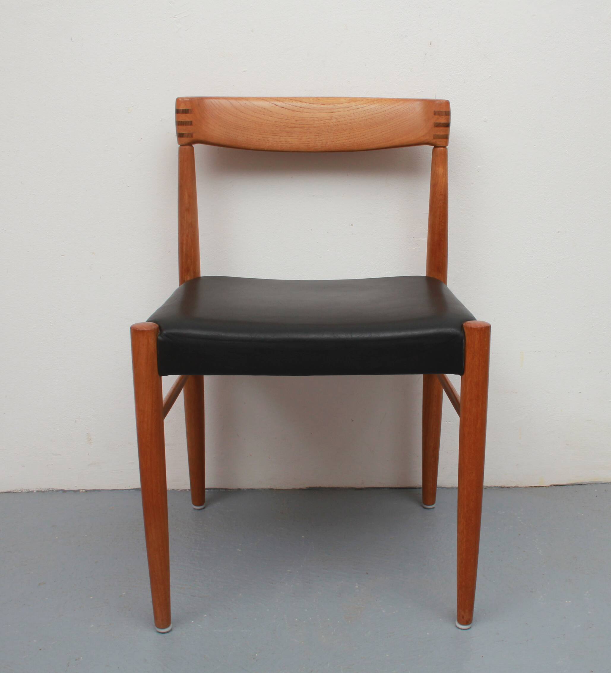 Set of 6 dining chairs teak, H.W. Klein for Bramin