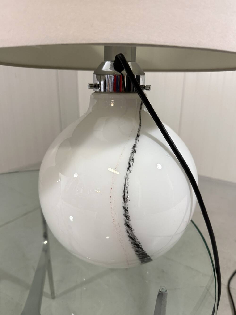 Peill & Putzler large glass table lamps 1970’s