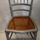 Chaise ancienne style louis XVI cannage gris galet