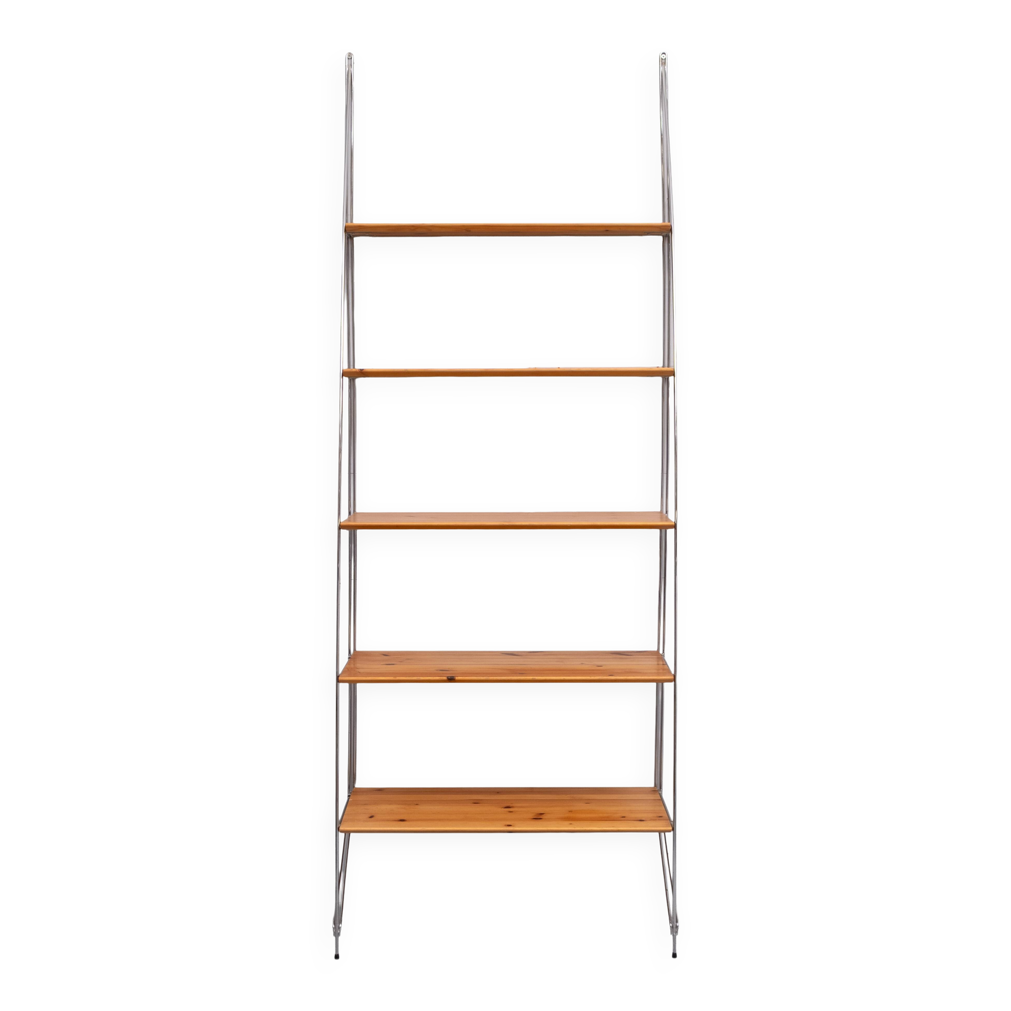 Wire shelf / wall bookcase “Artist” Ikea 1990s