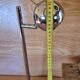 Set of 2 vintage 1970s chrome steel eye ball lamps.