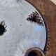Flower frog signed La Hulotte de Jeanne & Norbert Pierlot.