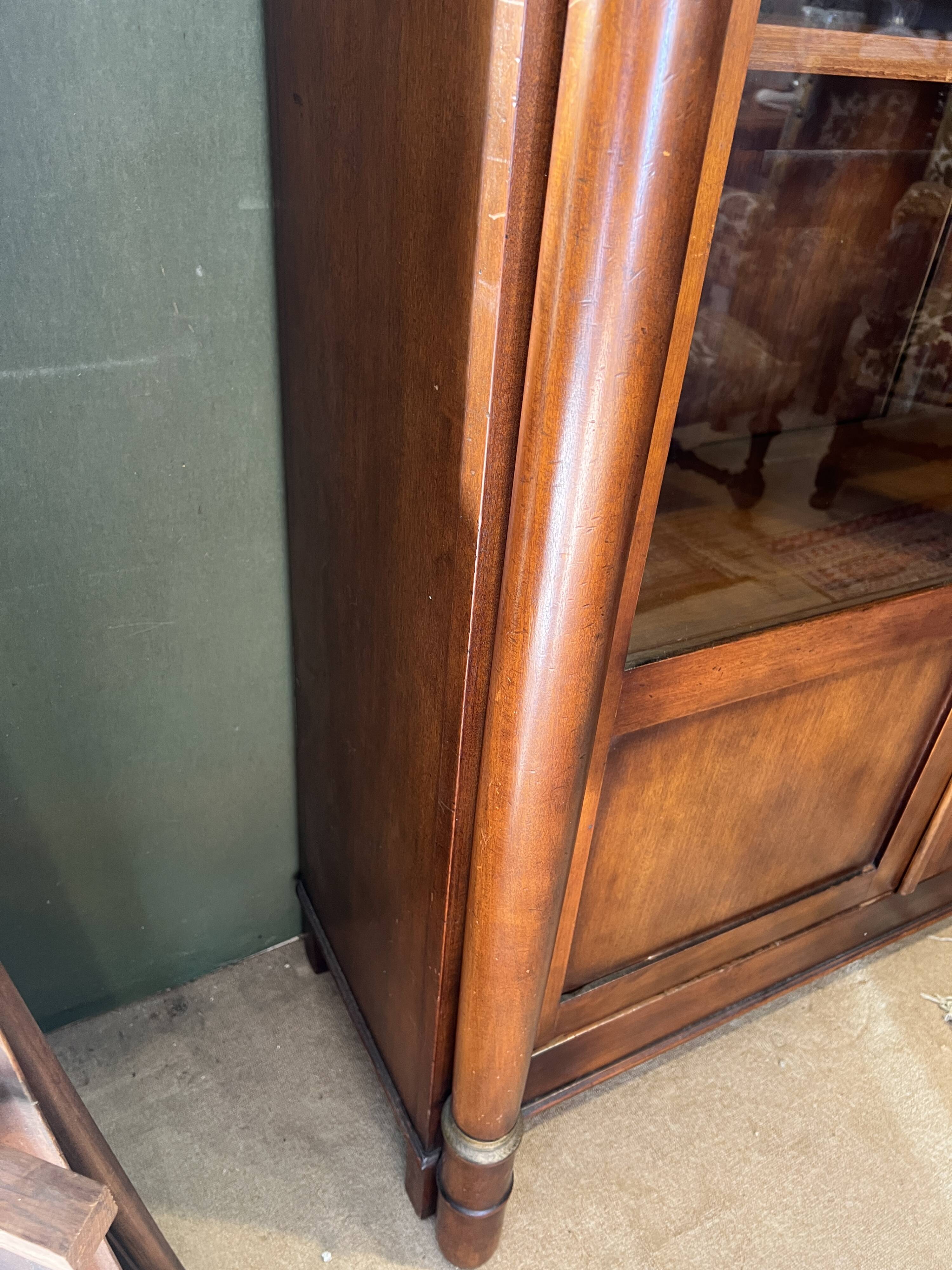 Vitrine-bibliothèque, 2 portes, Style Empire