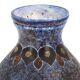 Blue speckled ceramic vase by Bernard Buffat, 1970s.