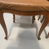 Set of eight Regency style chairs in solid oak, 20th century