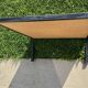 Table basse brutaliste fer forgé et céramique des années 70'