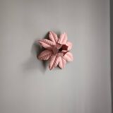Vintage pink flower wall light