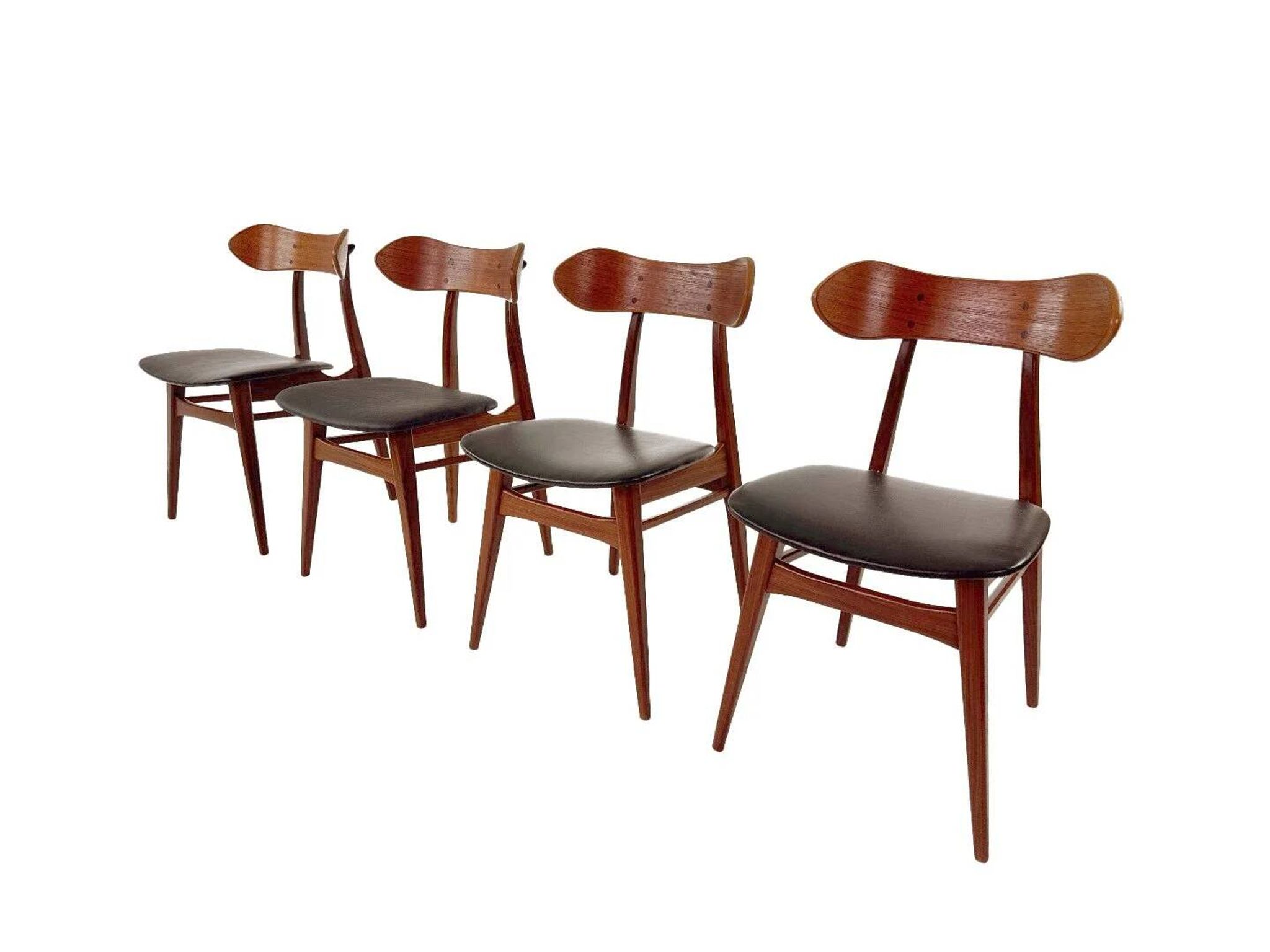 Louis van Teeffelen “Kastrup” dining chairs for Wébé – set of 4