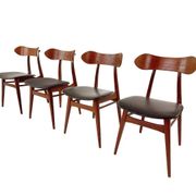 Louis van Teeffelen “Kastrup” dining chairs for Wébé – set of 4
