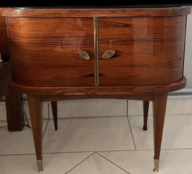 Wooden bedside table