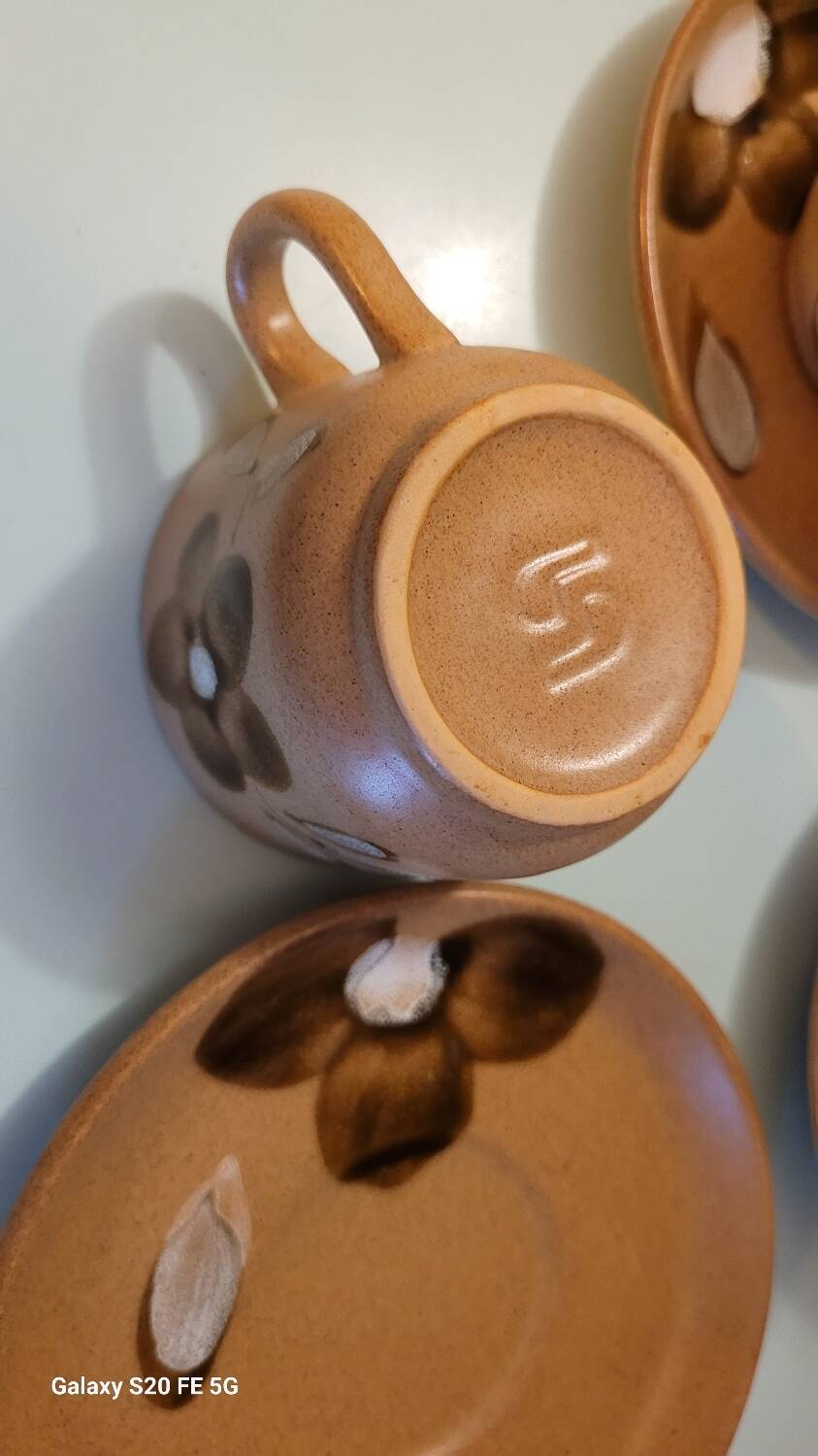 Sarreguemines 70's cups